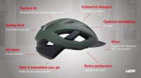 LAZER Unisex Sport Cameleon MIPS Helm matte dark green