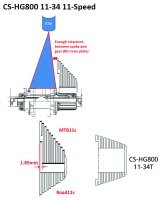 Shimano Kassette Ultegra CS-RS8000/CS-HG800 11-Gang 