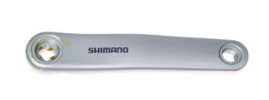 Shimano Kurbel FC-E5000 165 mm ohne Kettenblatt und Kettenkastenkomp. 